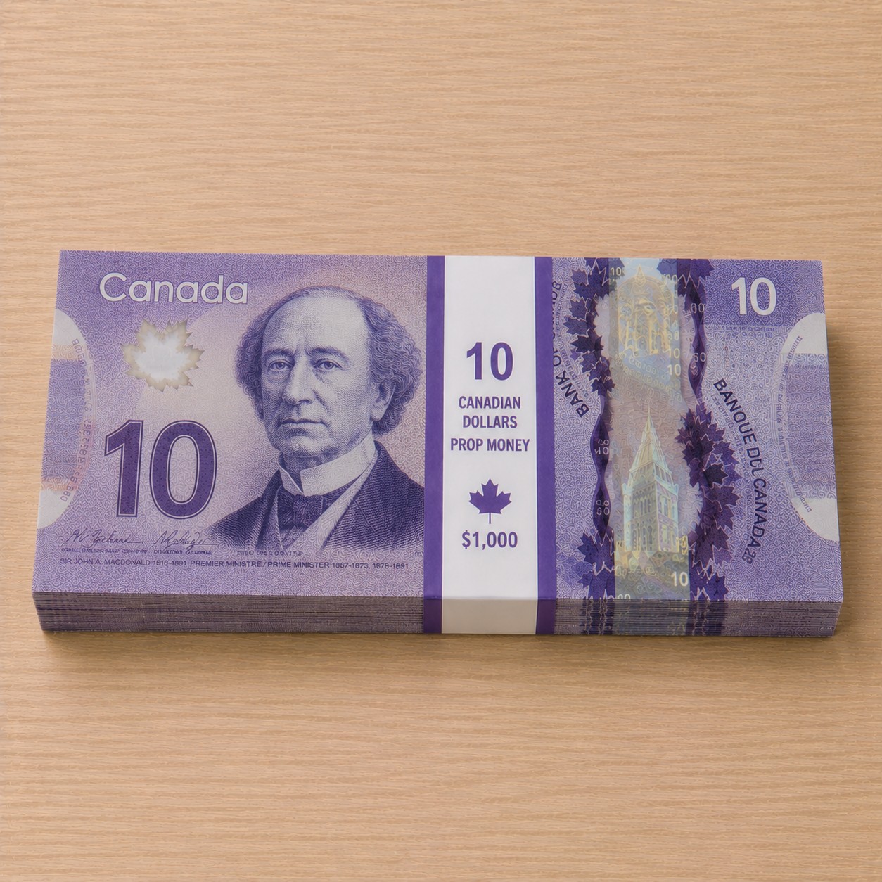 cad-10 Prop 10 Canadian Dollar Bill