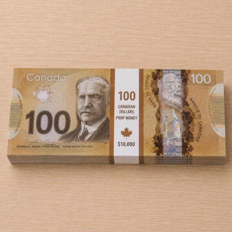 Prop 100 Canadian Dollar Bill