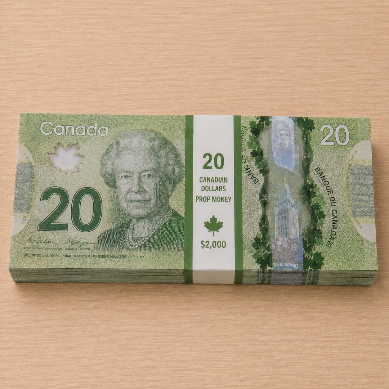 cad-20 Prop 20 Canadian Dollar Bill