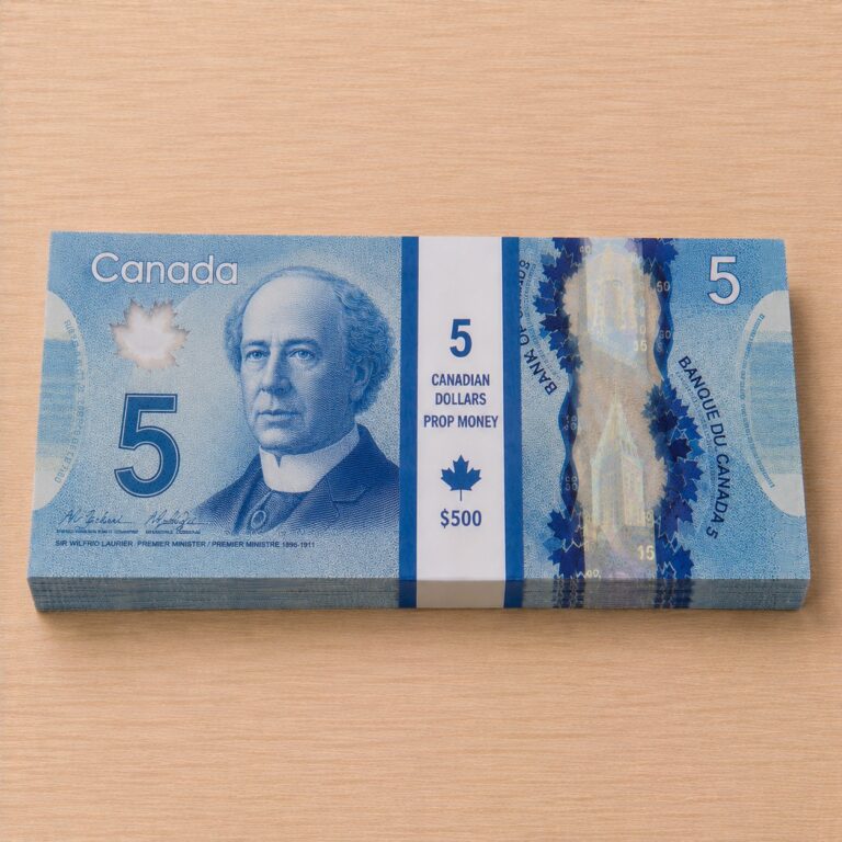 Prop 5 Canadian Dollar Bill