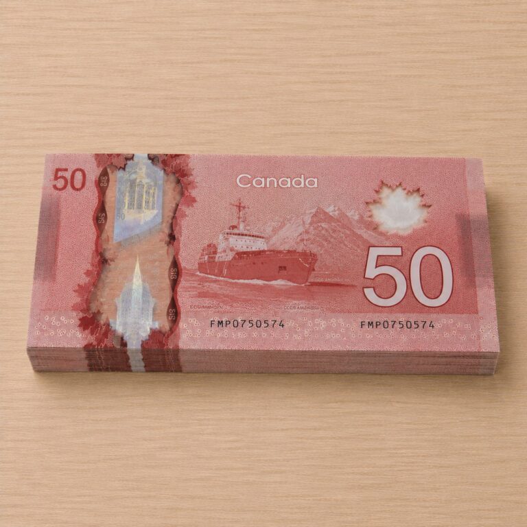 Prop 50 Canadian Dollar Bill