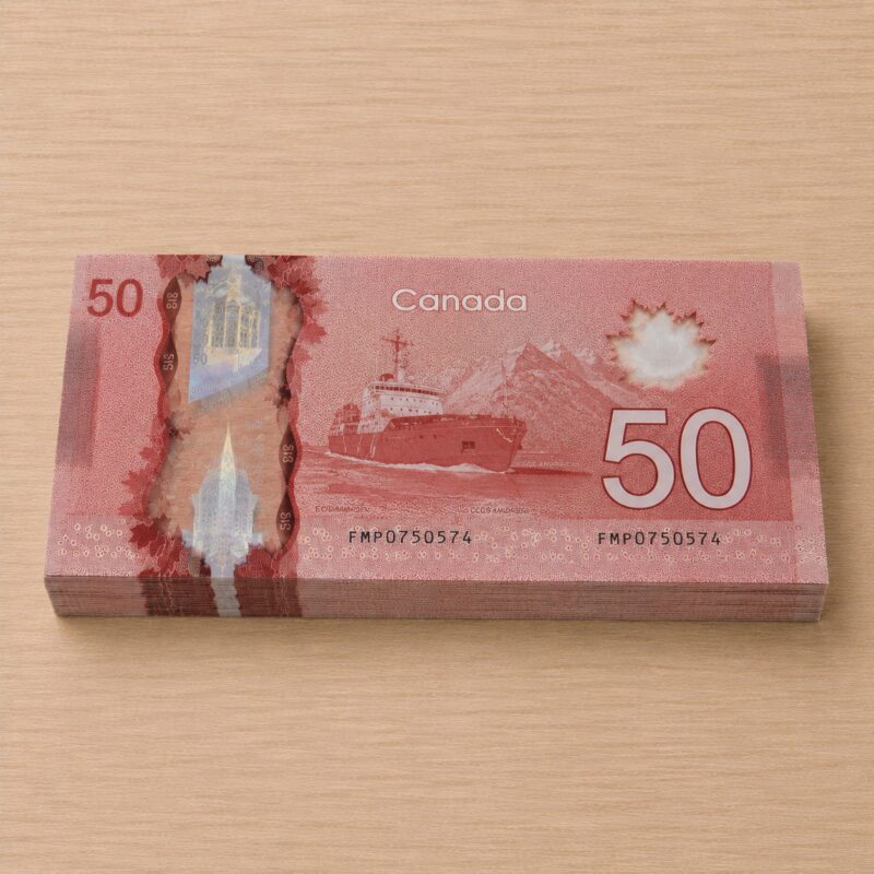 Prop 50 Canadian Dollar Bill